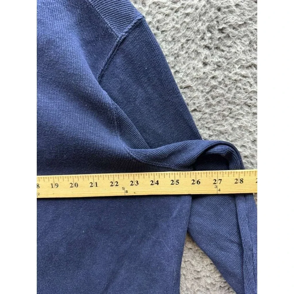 Polo Ralph Lauren Estate-Rib Quarter Zip Pullover Sweater Navy Blue Mens Size XL